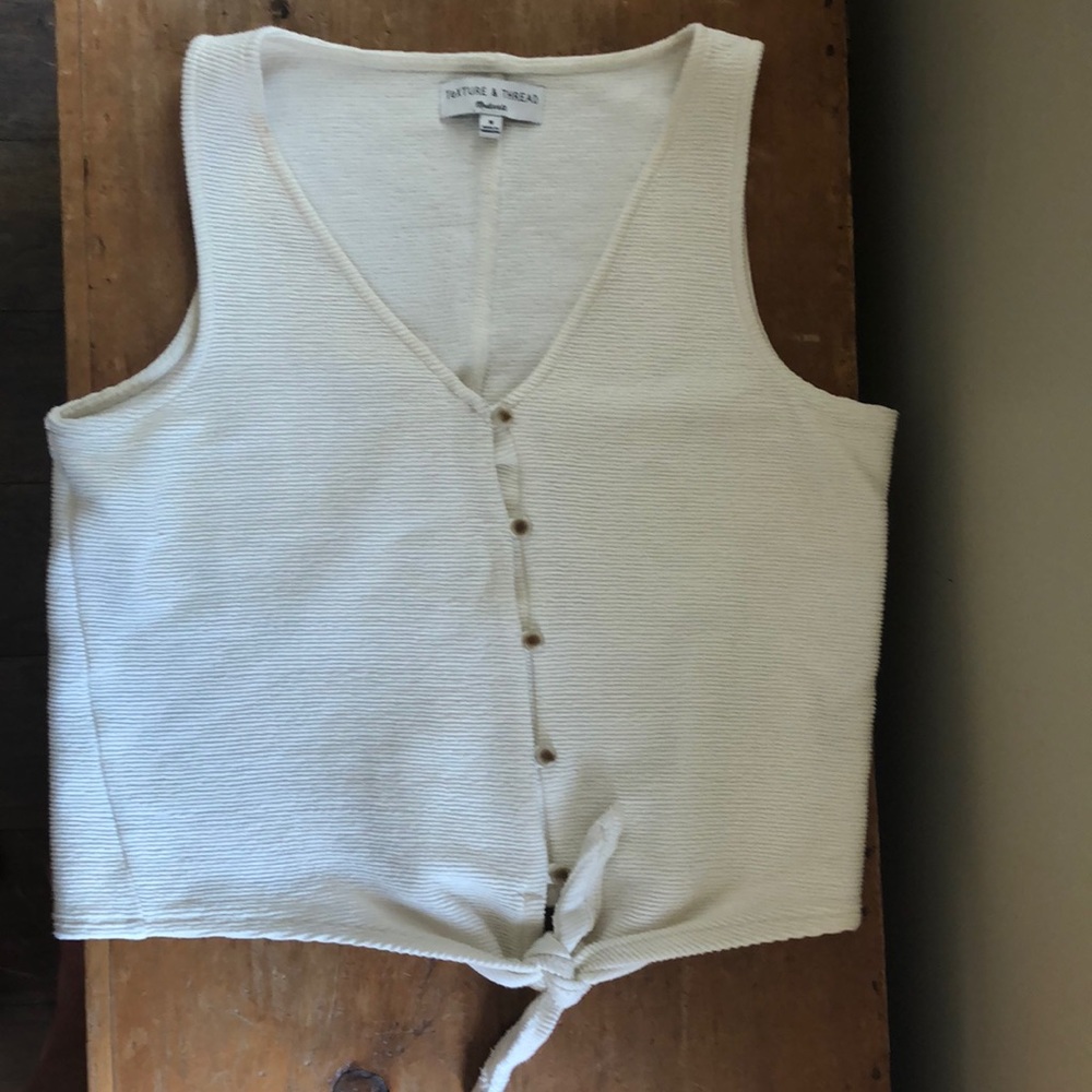 Madewell texture and thread top